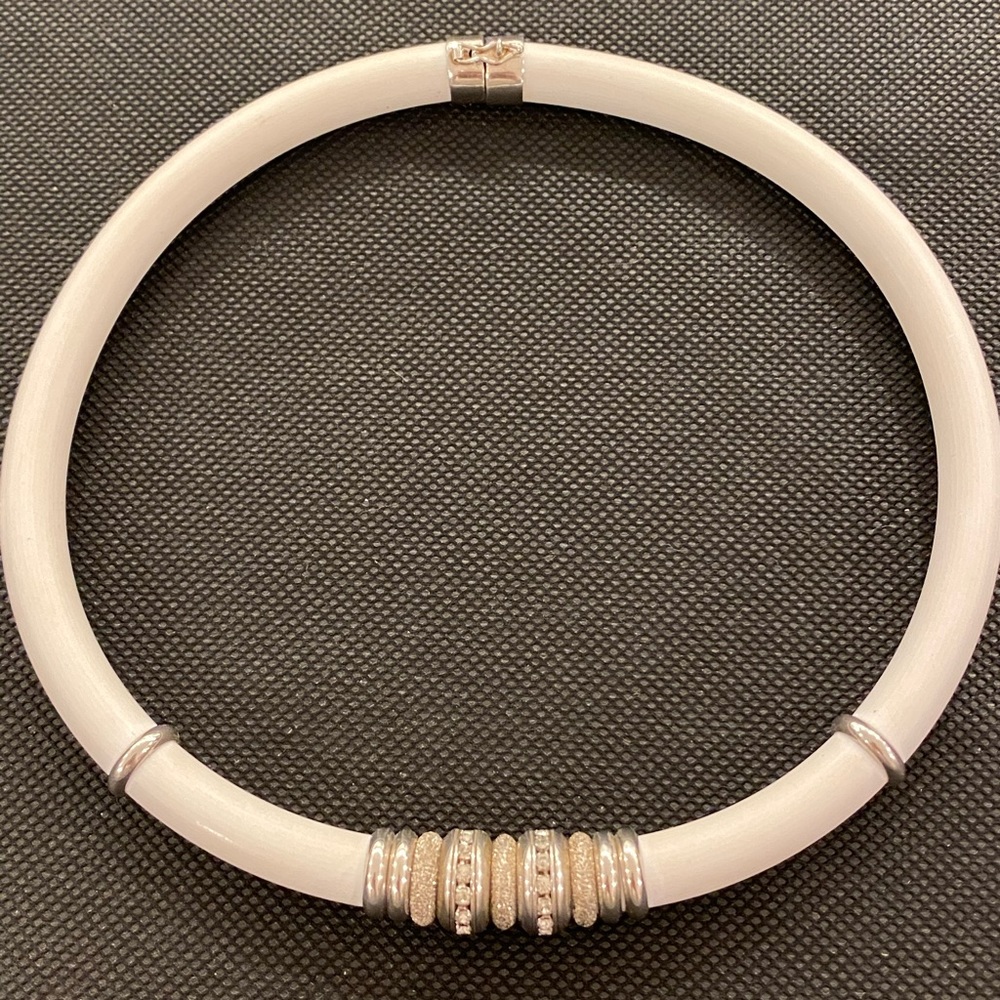 Erwin Pearl Rubber & Sterling Silver Choker